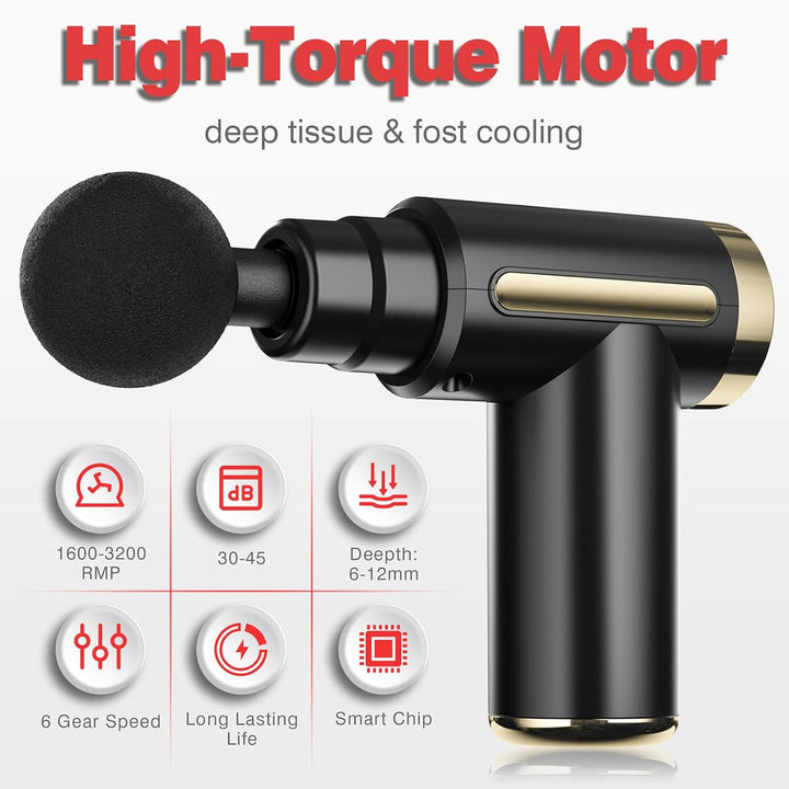 4 In 1 Portable Massage Gun | Deep Muscle Massage