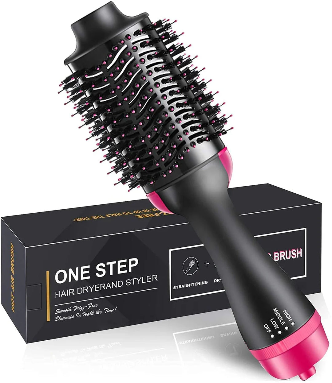 One Step 3 in 1 Hair Dryer & Styler | Hot Air Brush | Hair Straightener & Curler