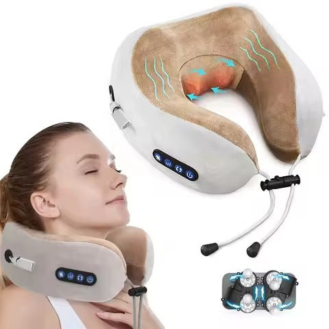 Rechargeable Neck Massager U-Shaped Pillow