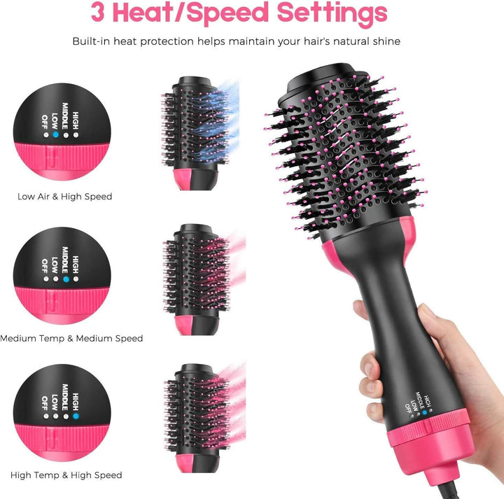 One Step 3 in 1 Hair Dryer & Styler | Hot Air Brush | Hair Straightener & Curler