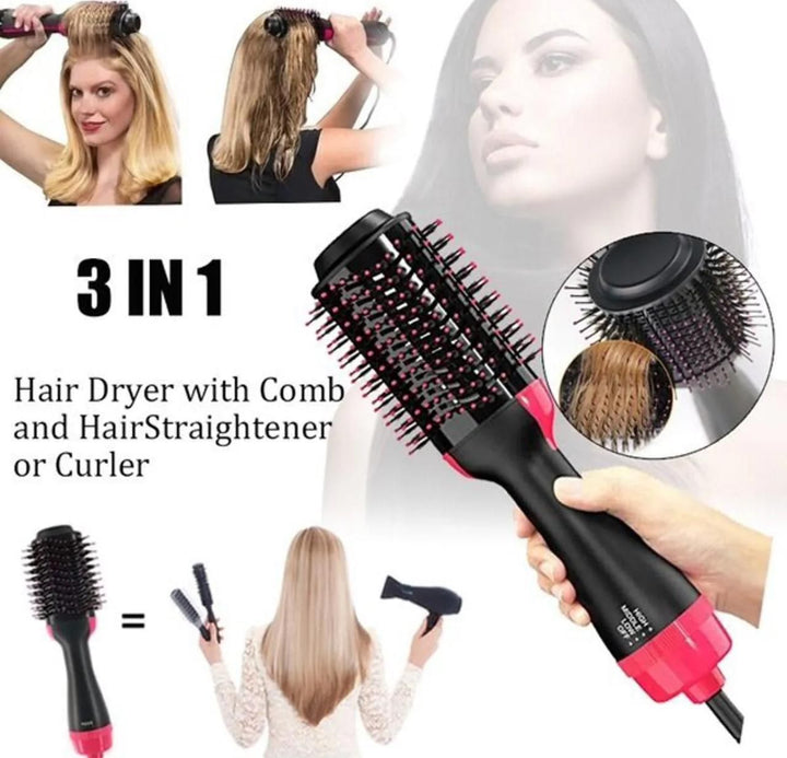 One Step 3 in 1 Hair Dryer & Styler | Hot Air Brush | Hair Straightener & Curler