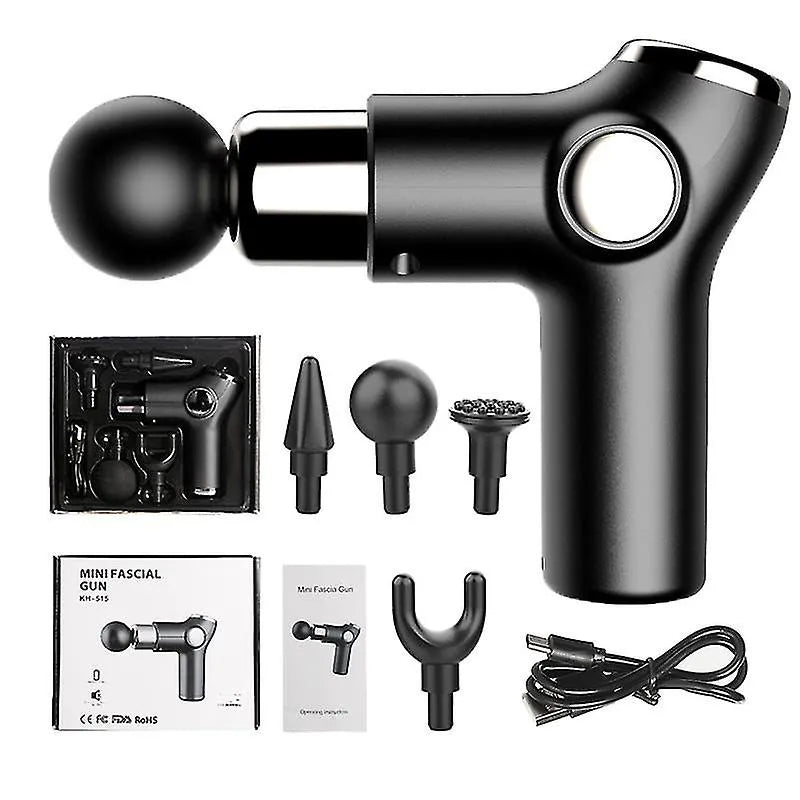 Smart Fascial Gun Massager | Mini LCD Screen | Deep Muscle Massager