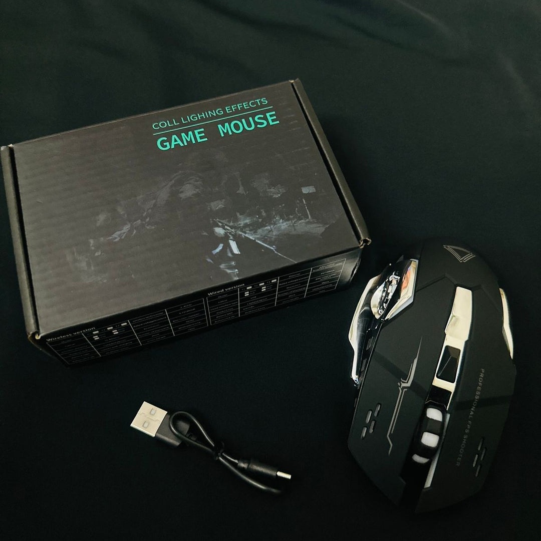 Wireless & Rechargeable Gaming Mouse LED Light Mouse
