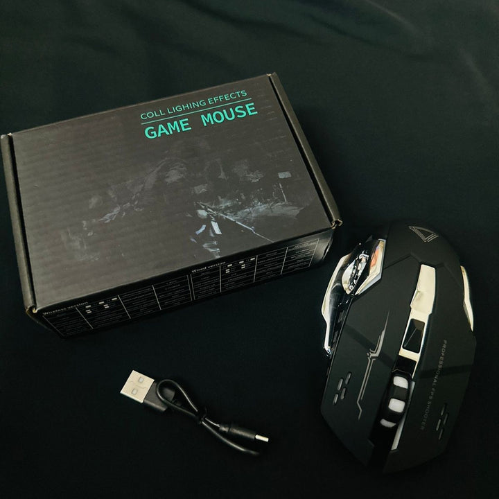 Wireless & Rechargeable Gaming Mouse LED Light Mouse