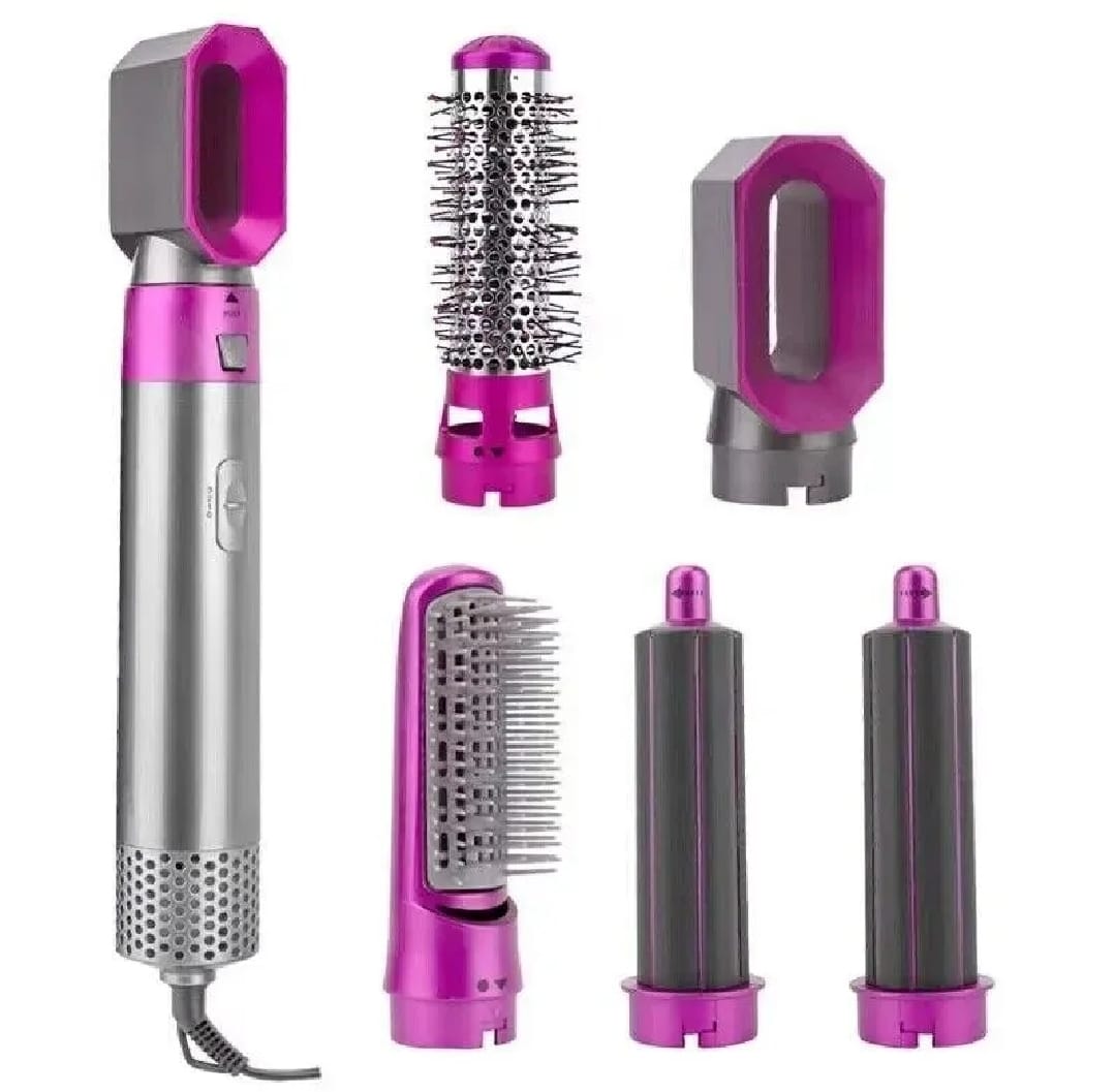 5 In 1 Hot Hair Styler Brush | Hair Straightener | Hair Dryer