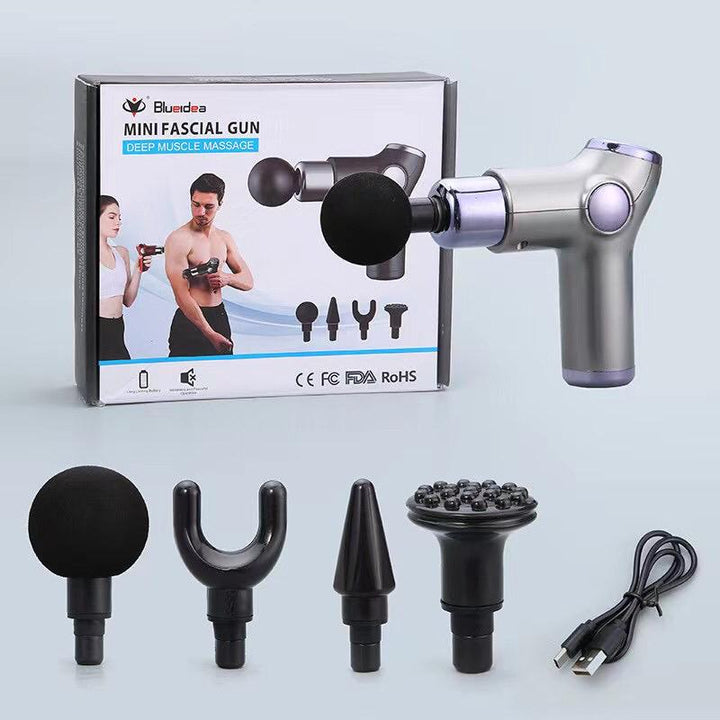 Smart Fascial Gun Massager | Mini LCD Screen | Deep Muscle Massager