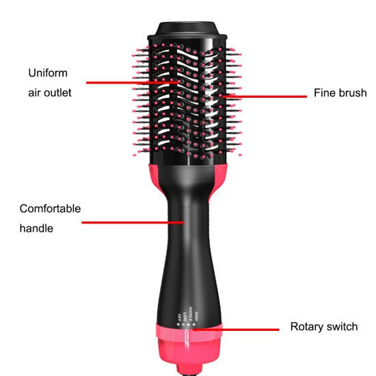 One Step 3 in 1 Hair Dryer & Styler | Hot Air Brush | Hair Straightener & Curler
