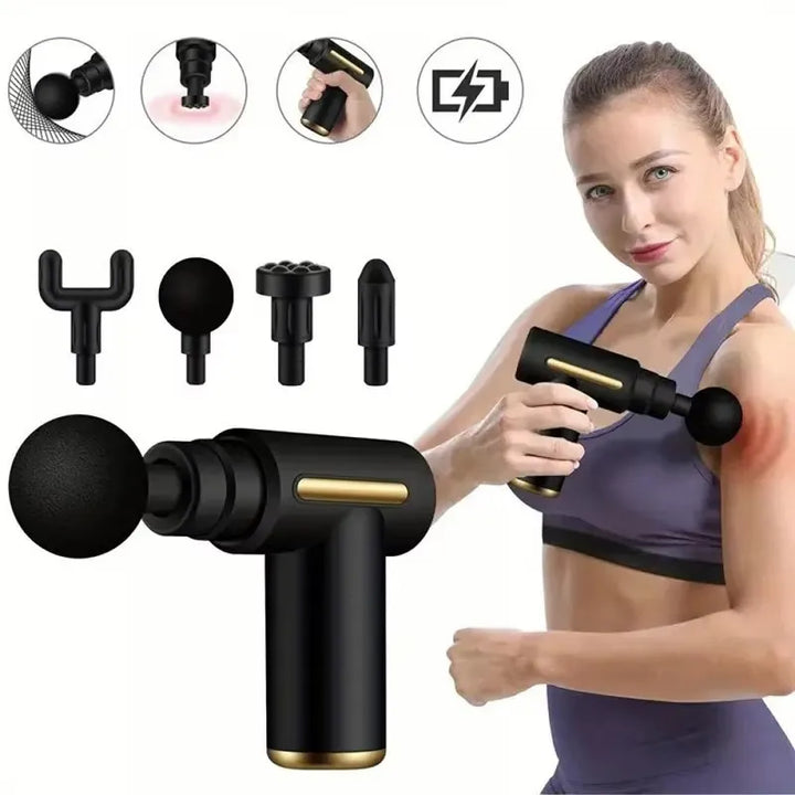 4 In 1 Portable Massage Gun | Deep Muscle Massage