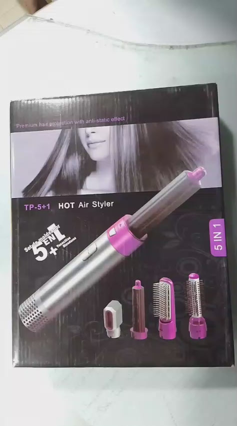 5 In 1 Hot Hair Styler Brush | Hair Straightener | Hair Dryer